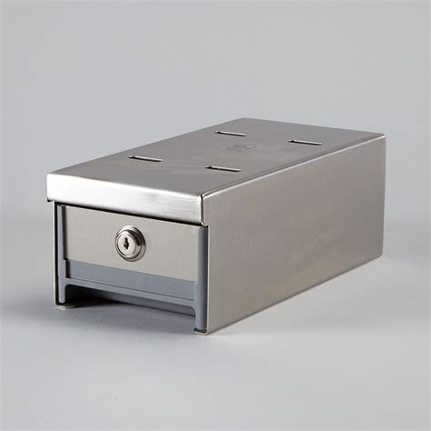 metal invisible lock box with slot|metal lock box with handle.